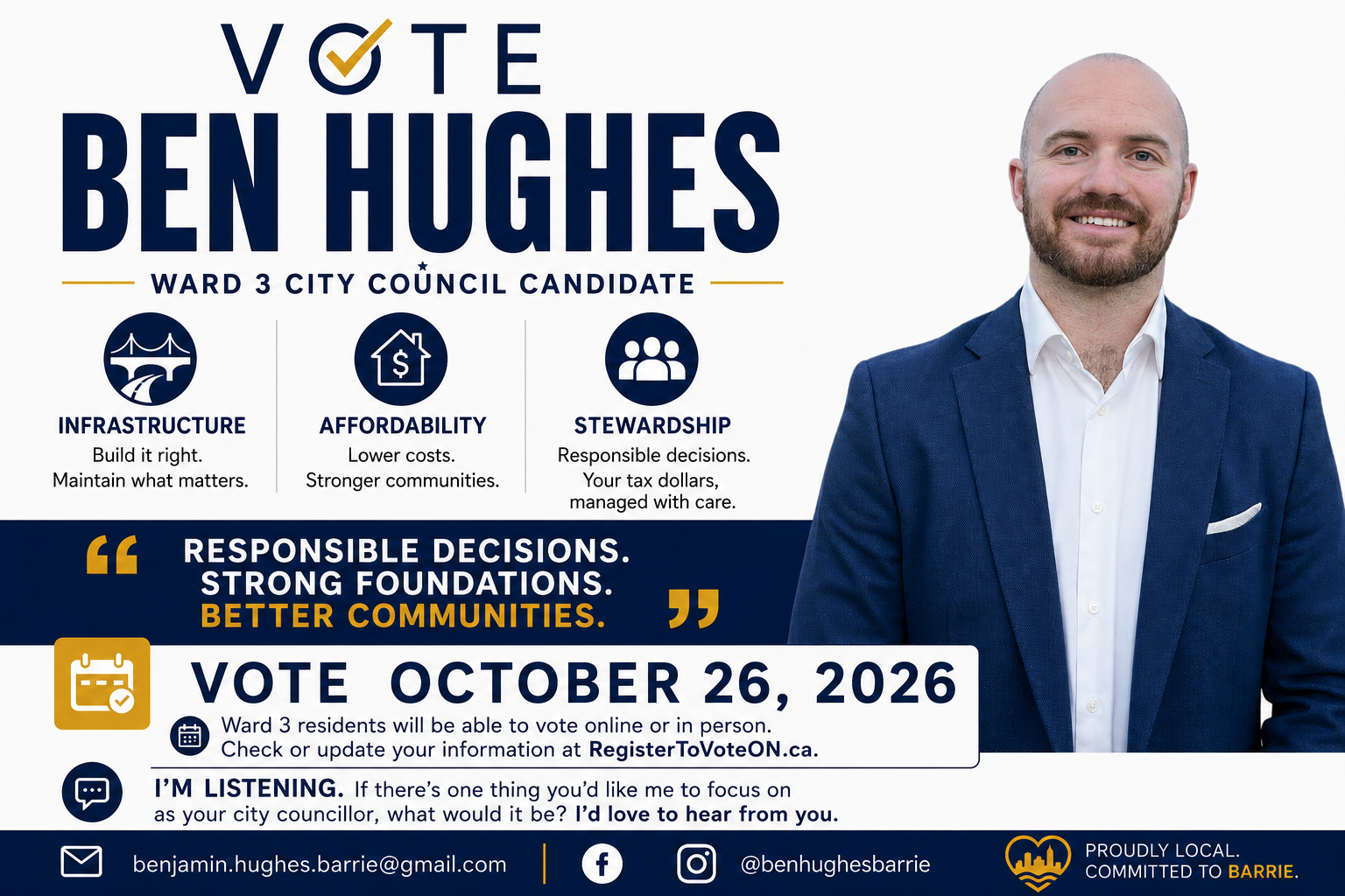 Ben Hughes, Ward 3 City Council candidate